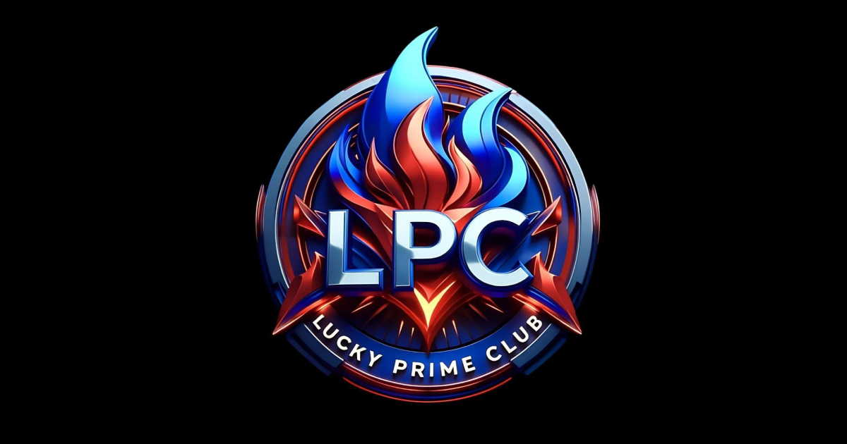Main visual banner showing Lucky Prime mobile app and featured games